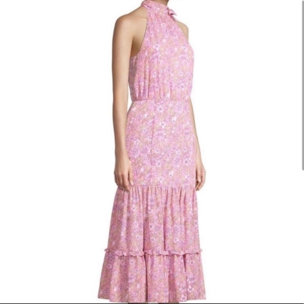 Likely Mona Floral Ruffle Midi Dress Size 2